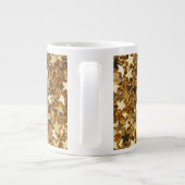 Gold Glitzy Glam Sparkle Stars Jumbo-Tasse (Rückseite)