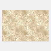 Gold Glitzy Glitzer Dots Mermaid Geschenkpapier Set (Vorderseite)