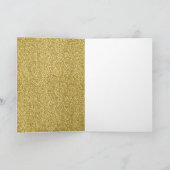 Gold Glitzy Glitzer Karte (Innenseite)