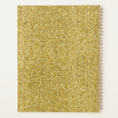 Gold Glitzy Glitzer Planer (Rückseite)