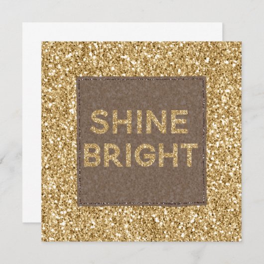 Gold Glitzy Glitzer Shine Bright (Vorne/Hinten)