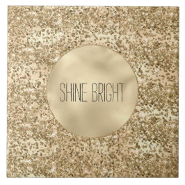 Gold Glitzy Glitzer Sparkle Confetti Shine     Fliese