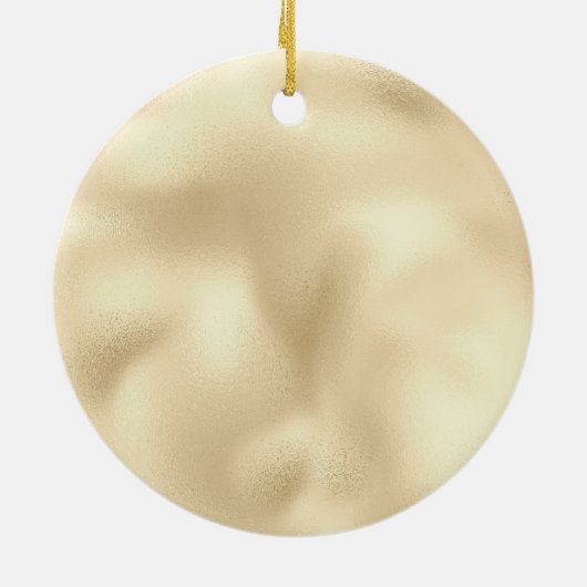 Gold Glitzy Glitzer Sparkle Confetti Shine Keramik Ornament (Hinten)