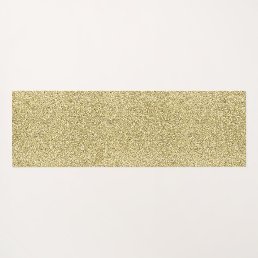 Gold Glitzy Glitzer Yogamatte (Rückseite (Horizontal))