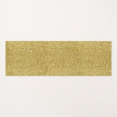 Gold Glitzy Glitzer Yogamatte (Vorderseite (Horizontal))