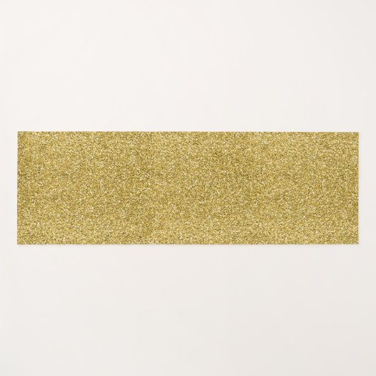 Gold Glitzy Glitzer Yogamatte (Vorderseite (Horizontal))