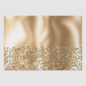 Gold Glitzy Leopard Animal Glam Seidenpapier (Vorderseite)