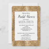 Gold Glitzy Snake Skin Animal Glam Einladung (Vorderseite)