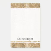 Gold Glitzy Snake Skin Animal Glam Post-it Klebezettel (Vorderseite)
