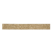 Gold Glitzy Sparkle Glitzer Satinband (Vorderseite)