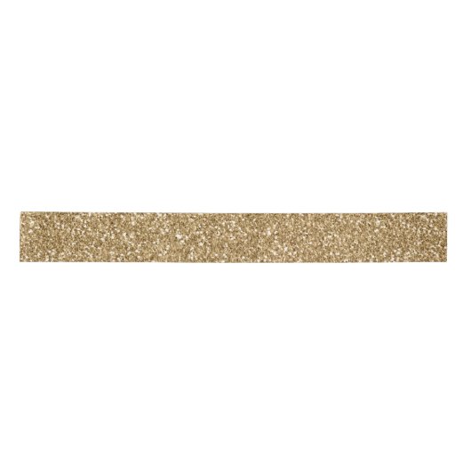 Gold Glitzy Sparkle Glitzer Satinband (Vorderseite)