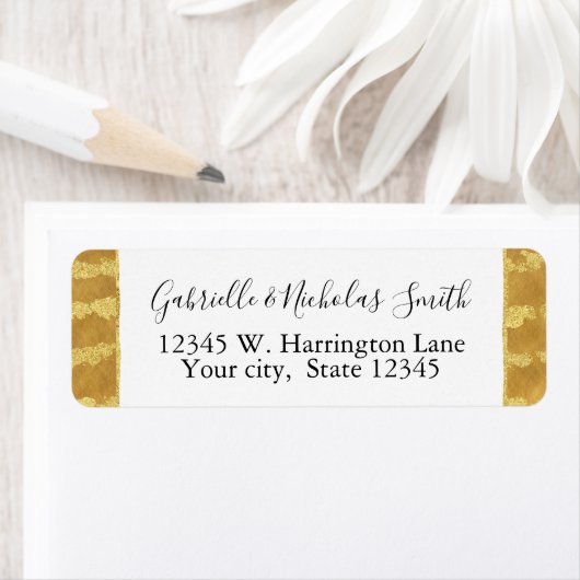 Gold Glitzy Stripes (Insitu)