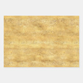 Gold Glitzy Stripes Geschenkpapier Set (Vorderseite 3)