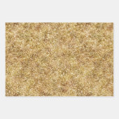 Gold Glitzy Stripes Geschenkpapier Set (Vorderseite 2)