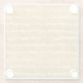 Gold Glitzy Stripes Glasuntersetzer (Rückseite)