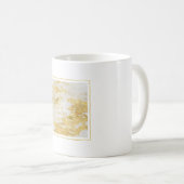 Gold Glitzy White Marble Machen Sie was Sie glückl Kaffeetasse (VorderseiteRechts)
