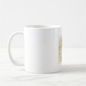 Gold Glitzy White Marble Machen Sie was Sie glückl Kaffeetasse (Links)