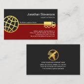 Gold Global LKW Supply Line Logistics Visitenkarte (Vorne/Hinten)