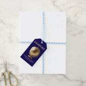Gold Globe Passport Travel Baby Shower Geschenkanhänger (Mit Garn)