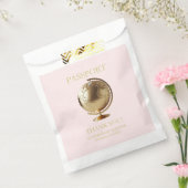 Gold Globe Passport Travel Baby Shower Geschenktütchen (Versiegelt)