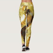 Gold Glossy Popular Leggings (Rückseite)