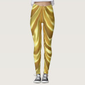 Gold Glossy Popular Leggings (Vorderseite)