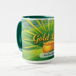 Gold Glücksstrahl Tasse