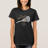 Gold Go Team Lacrosse Mama T-Shirt (Vorderseite)