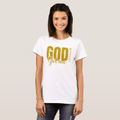 Gold God Got Me Covered - Faith-Based Christlich T T-Shirt (Vorne ganz)
