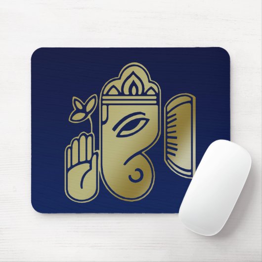 Gold Goddess Ganesha - Mousepad (Mit Mouse)