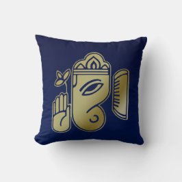 Gold Goddess Ganesha - Square Pillow Kissen