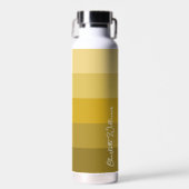 GOLD GOLD-FARBSTRIPE-LINIE PATTERNAME TRINKFLASCHE (Vorne)