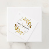 GOLD GOLD FOLIAGE MONOGRAM WEDH WEDH GESCHENKANHÄNGER (Beispiel)