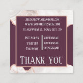 GOLD GOLD GOLD GOLD GOLD GOLD GOLD ALTE GLEICHZEIT QUADRATISCHE VISITENKARTE (Rückseite)