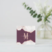 GOLD GOLD GOLD GOLD GOLD GOLD GOLD ALTE GLEICHZEIT QUADRATISCHE VISITENKARTE (Stehend Vorderseite)