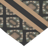 Gold & Gold Modernes, klassisches Monogramm-Muster Kurzer Tischläufer (Ecke)