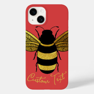 GOLD GOLD SCHWARZ BUMBLEBEE SCRIPT TEXT WURDE ROT Case-Mate iPhone 14 HÜLLE