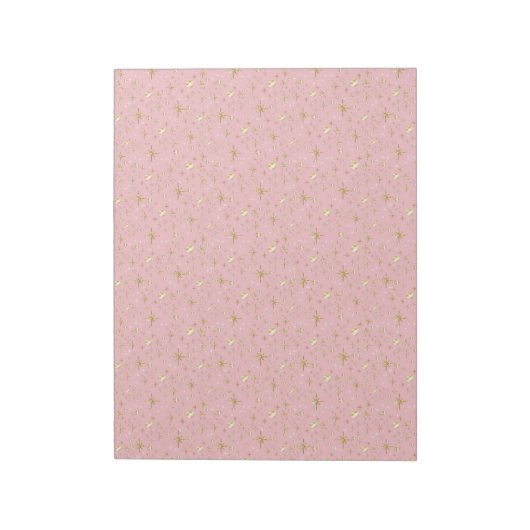 Gold, Gold und Rosa Notizblock (Rotiert)