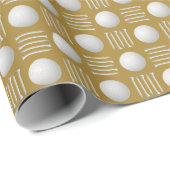 Gold Golf Ball und T-Shirt Geschenk Geschenkpapier (Rolleneckpunkt)