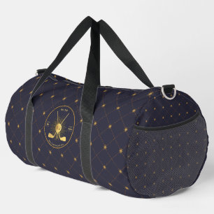 Gold Golf Clubs Duffle Bag
