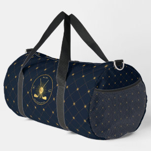 Gold Golf Clubs Duffle Bag