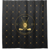 Gold Golf Clubs Duschvorhang (Vorderseite)