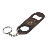 Gold Golf Clubs Mini Flaschenöffner (Vorderseite Schrägansicht)