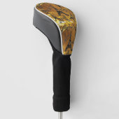 Gold Golf Headcover (angewinkelt)