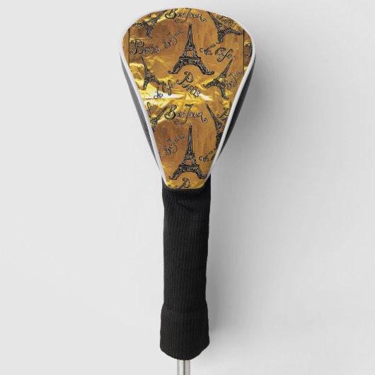 Gold Golf Headcover (Vorderseite)