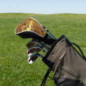 Gold Golf Headcover (In SItu)