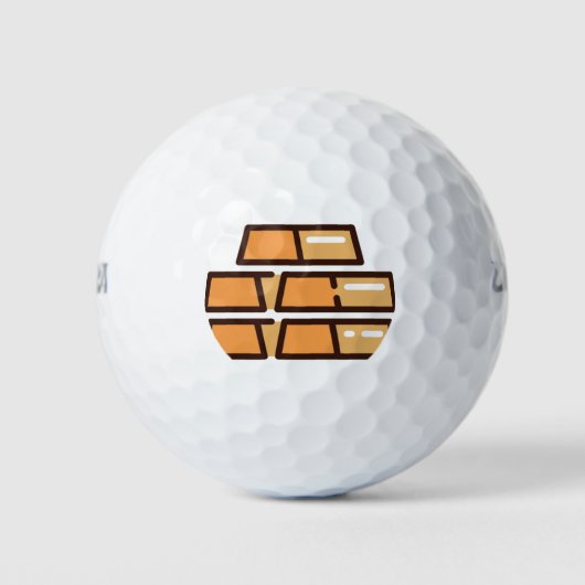 Gold Golfball (Vorderseite)