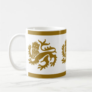 Gold Gothic Revival Lions Tasse