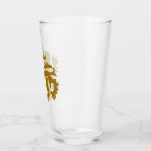 Gold Gothic Revival Löwenglas Glas (Links)