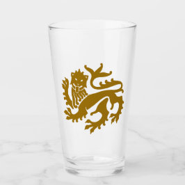 Gold Gothic Revival Löwenglas Glas